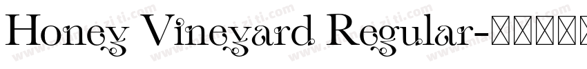 Honey Vineyard Regular字体转换